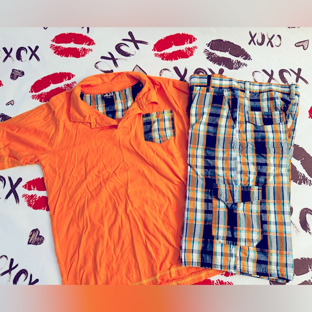 Shirt and shorts combo size 14/16 by American Hero